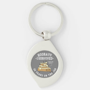 Employee Appreciation Work Anniversary Custom Keychain