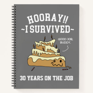Employee Appreciation Work Anniversary Custom Notebook