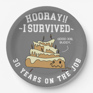 Employee Appreciation Work Anniversary Custom Paper Plates