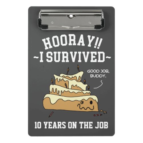 Employee Appreciation Work Anniversary Funny Mini Clipboard