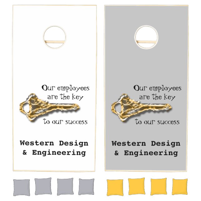 Employee Appreciation Workplace Thanks Business Cornhole Set (Set)