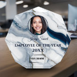 Employee Award - Modern Marble Effect Customizable<br><div class="desc">Show your employees how much you value their hard work and loyalty with our elegant Custom Employee Award! This modern trophy features a stunning marble effect and is crafted from high-quality acrylic, making it a beautiful addition to any workspace or home. Personalize with the employee's name, photo, your company logo,...</div>