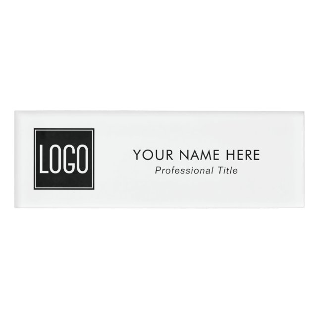 Employee Business Logo Name Tag (Front)