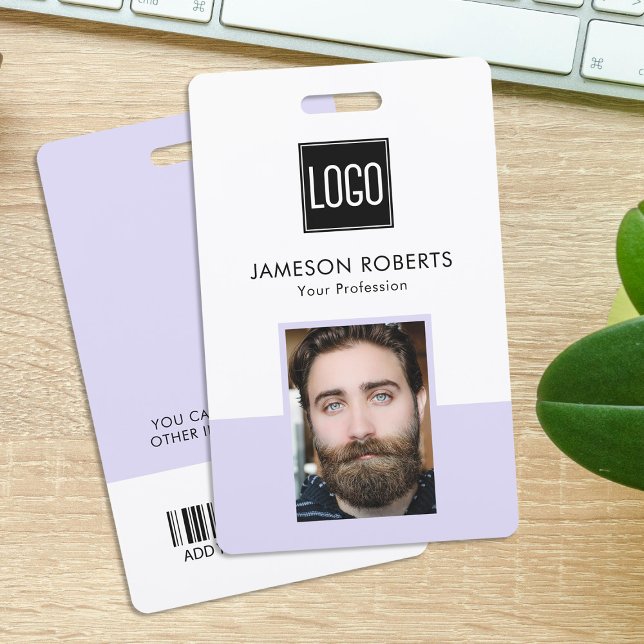 Employee Company ID Name, Logo, Photo Badge (Creator Uploaded)