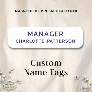 Employee Corporate Business Professional Company Name Tag
