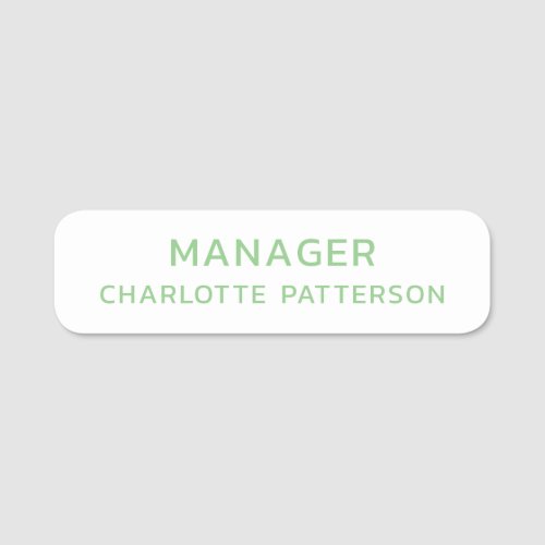 Employee Corporate Business Professional Company Name Tag
