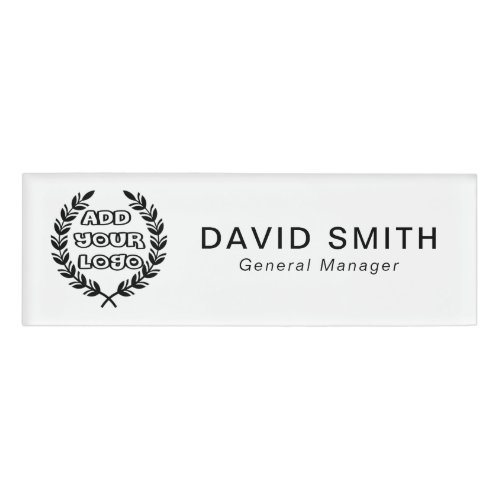 Employee Custom Business Logo Name Tag