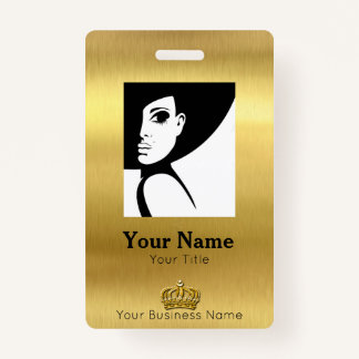 Employee Gold ID Badge