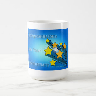 Employee Happy Anniversary Shooting Stars Coffee Mug