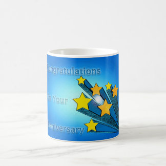 Employee Happy Anniversary Shooting Stars Coffee Mug