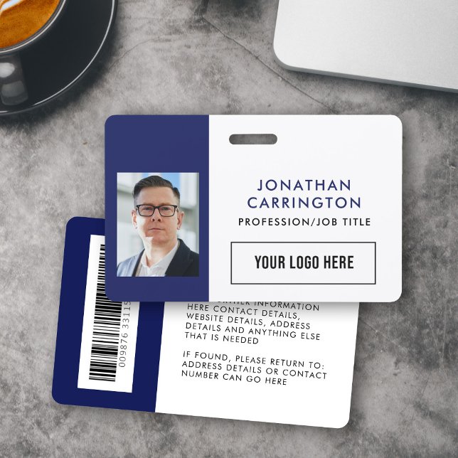 Employee ID Custom Photo Logo Badge (Creator Uploaded)