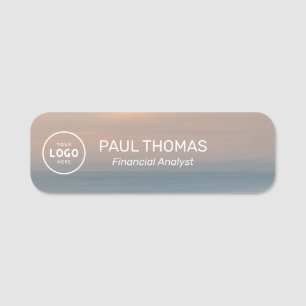 Employee Job Title Modern Professional Magnetic Name Tag