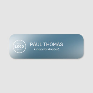 Employee Job Title Modern Professional Magnetic Name Tag