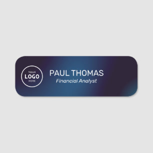 Employee Job Title Modern Professional Magnetic Name Tag
