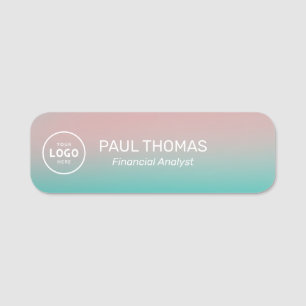 Employee Job Title Modern Professional Magnetic Name Tag