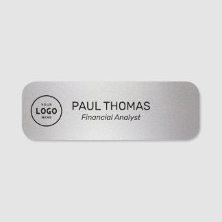 Employee Job Title Modern Professional Magnetic Name Tag