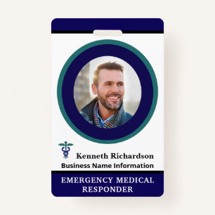 Employee Medical Photo ID Personalize Badge