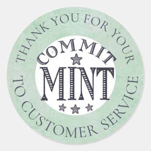 Employee mint candy commitment reward stickers