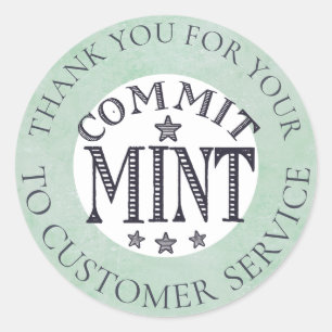 Employee mint candy commitment reward stickers