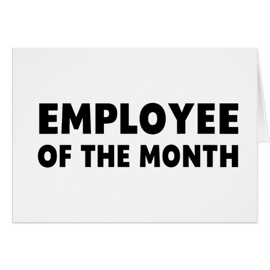 Employee Month Cards (Front Horizontal)