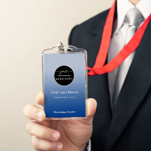 Employee Name Badge Custom Business Logo Staff Tag