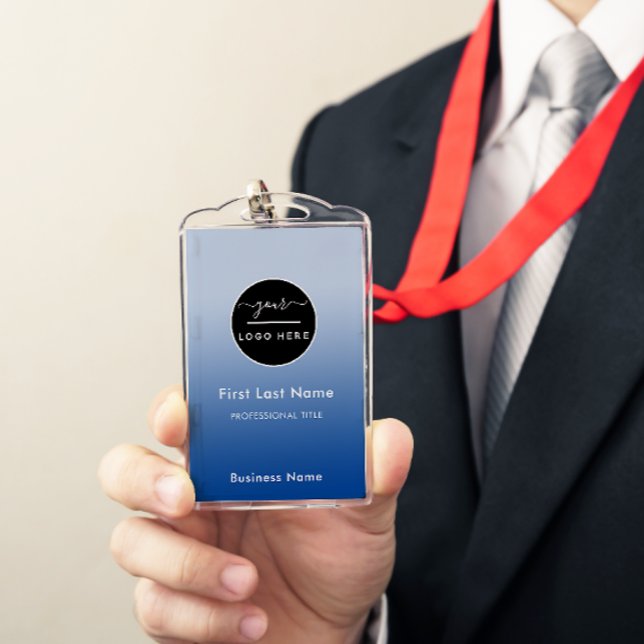 Employee Name Badge Custom Business Logo Staff Tag (Creator Uploaded)