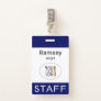 Employee Name Badge Custom Business Logo Staff Tag