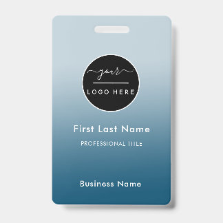 Employee Name Badge Custom Business Logo Staff Tag