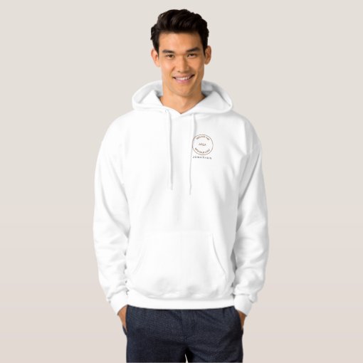 Employee Name Business Logo Front Back Hoodie | Zazzle