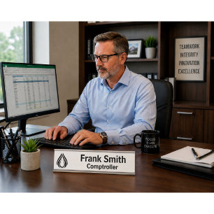 Employee Name & Job Title Desk Name Plate