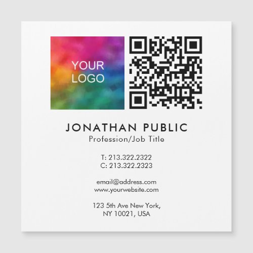 Employee Name QR Code Company Logo Template