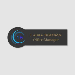 Employee Name Tag Custom Logo