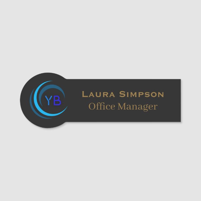  Employee Name Tag Custom Logo (Front)