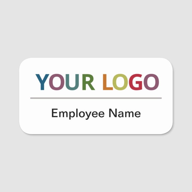 Employee Name Tag Custom Logo Magnetic Plastic (Front)