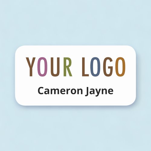 Employee Name Tag Custom Logo Magnetic Plastic