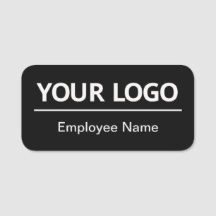 Employee Name Tag Custom Logo Magnetic Plastic