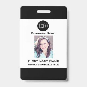 Employee Name Tags ID Badges Tag Badge Black