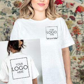 Employee Name Your Logo Budget Company Pocket T-Shirt