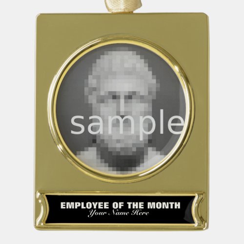 Employee of the month appreciation photo ornament