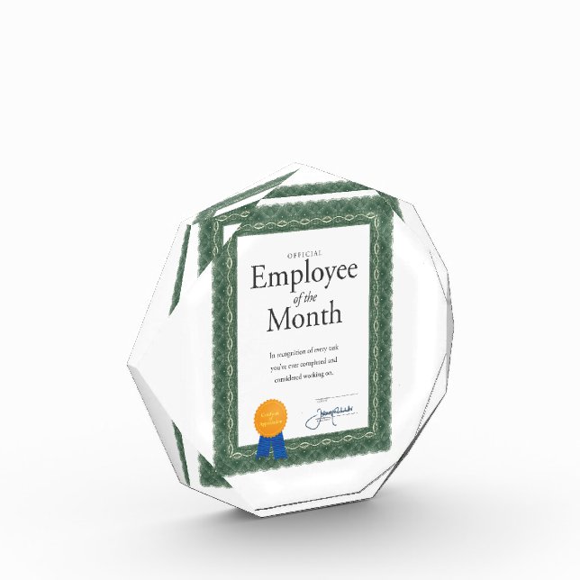 Employee of the Month Award (Left)