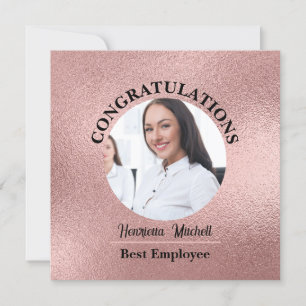 Employee of the Month Award Cards: Personalized Invitation