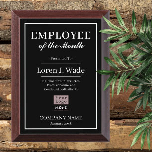 Employee of the Month Award Plaque 