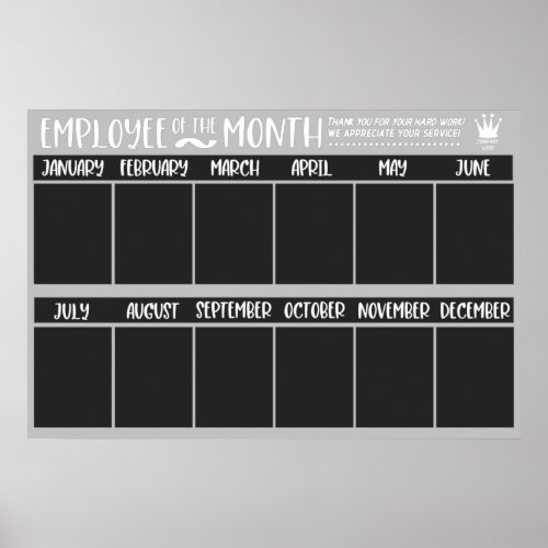 Employee of the Month Award Recognition Poster