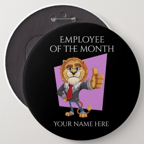 Employee Of The Month Badge Round Button