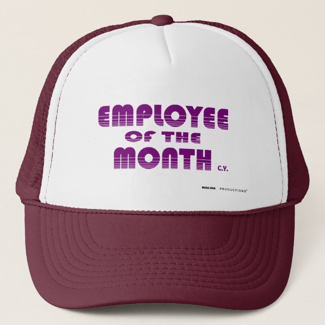 EMPLOYEE OF THE MONTH, biglins Trucker Hat (Front)
