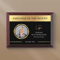 Employee Of The Month Black & Gold Logo Business