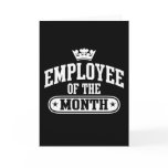 Employee Of The Month Card Employee Of The Month Card