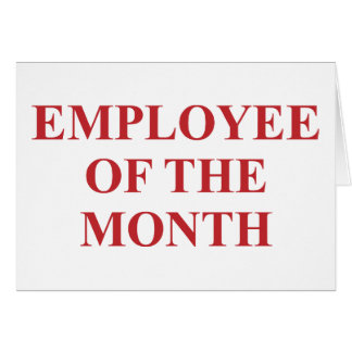 Employee of the Month Cards