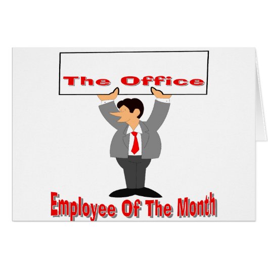 Employee Of The Month Cards (Front Horizontal)