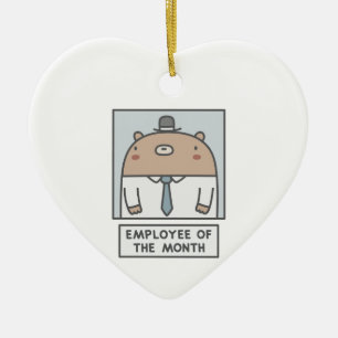 Employee Of The Month Ceramic Ornament